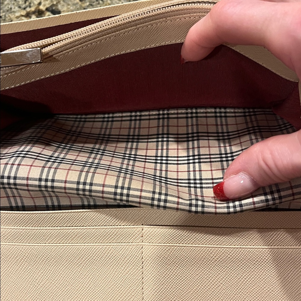 Vintage Burberry Saffiano Leather Continental Long Bifold Wallet - Picture 5 of 14